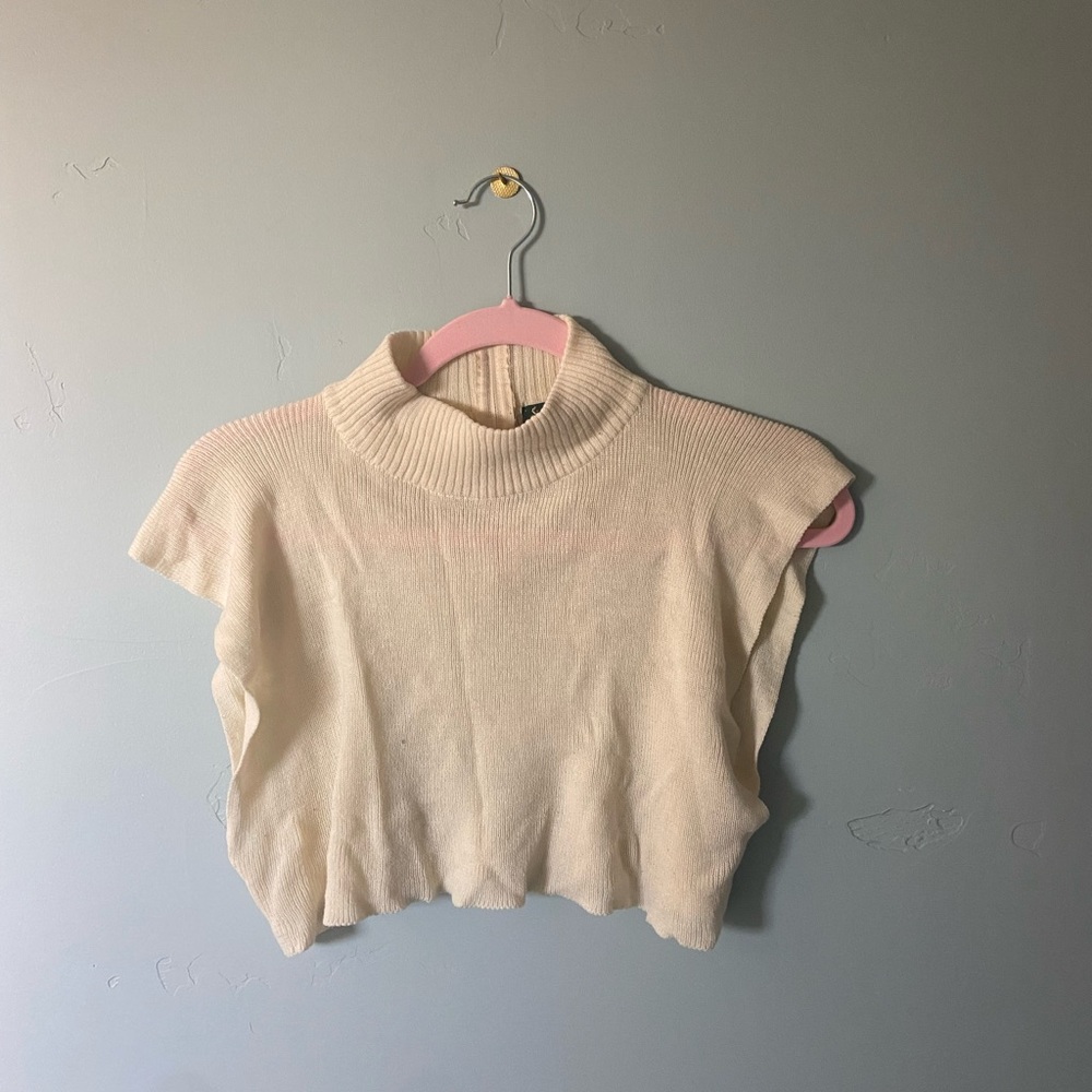 Cream cropped sweater